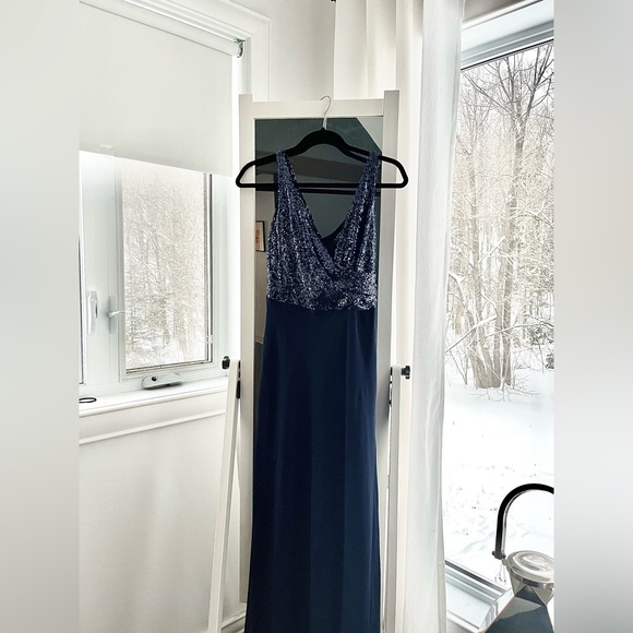 Beautiful Navy Ralph Lauren Gown! - Picture 1 of 2